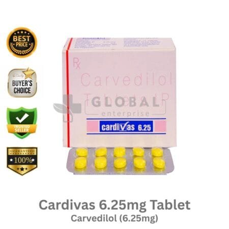 Cardivas 6.25mg Tablet
