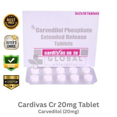Cardivas Cr 20mg Tablet