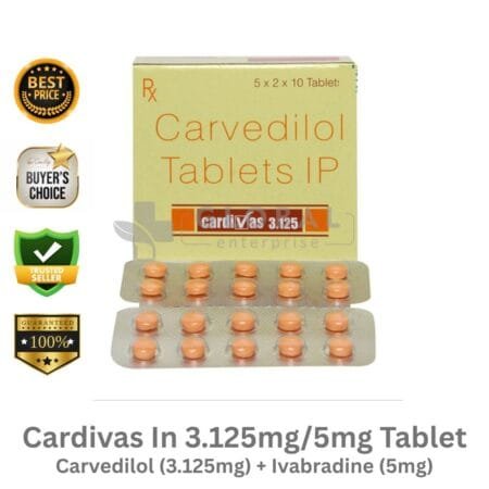 Cardivas In 3.125mg/5mg Tablet