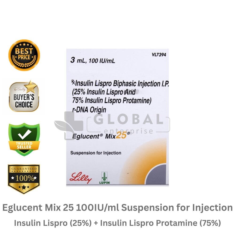 Insulin Lispro (25%) + Insulin Lispro Protamine (75%)