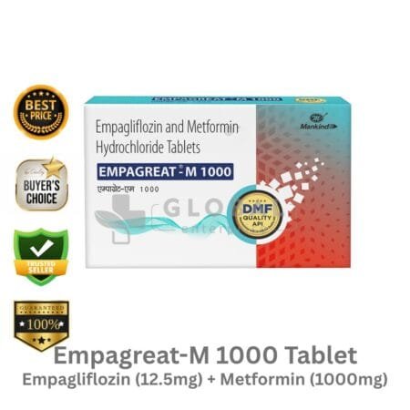 Empagliflozin 12.5 mg + Metformin 1000 mg