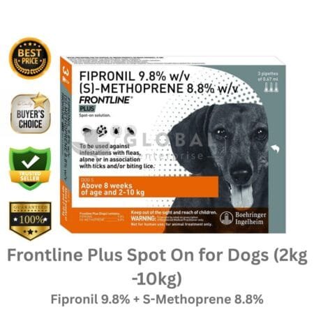 Frontline Plus Spot On for Dogs (2kg -10kg)