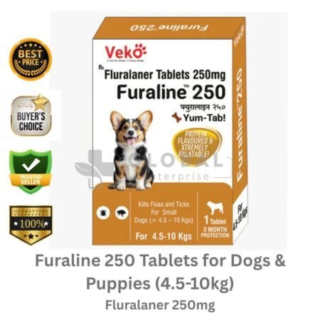 Furaline 250 Tablets for Dogs & Puppies (4.5-10kg)
