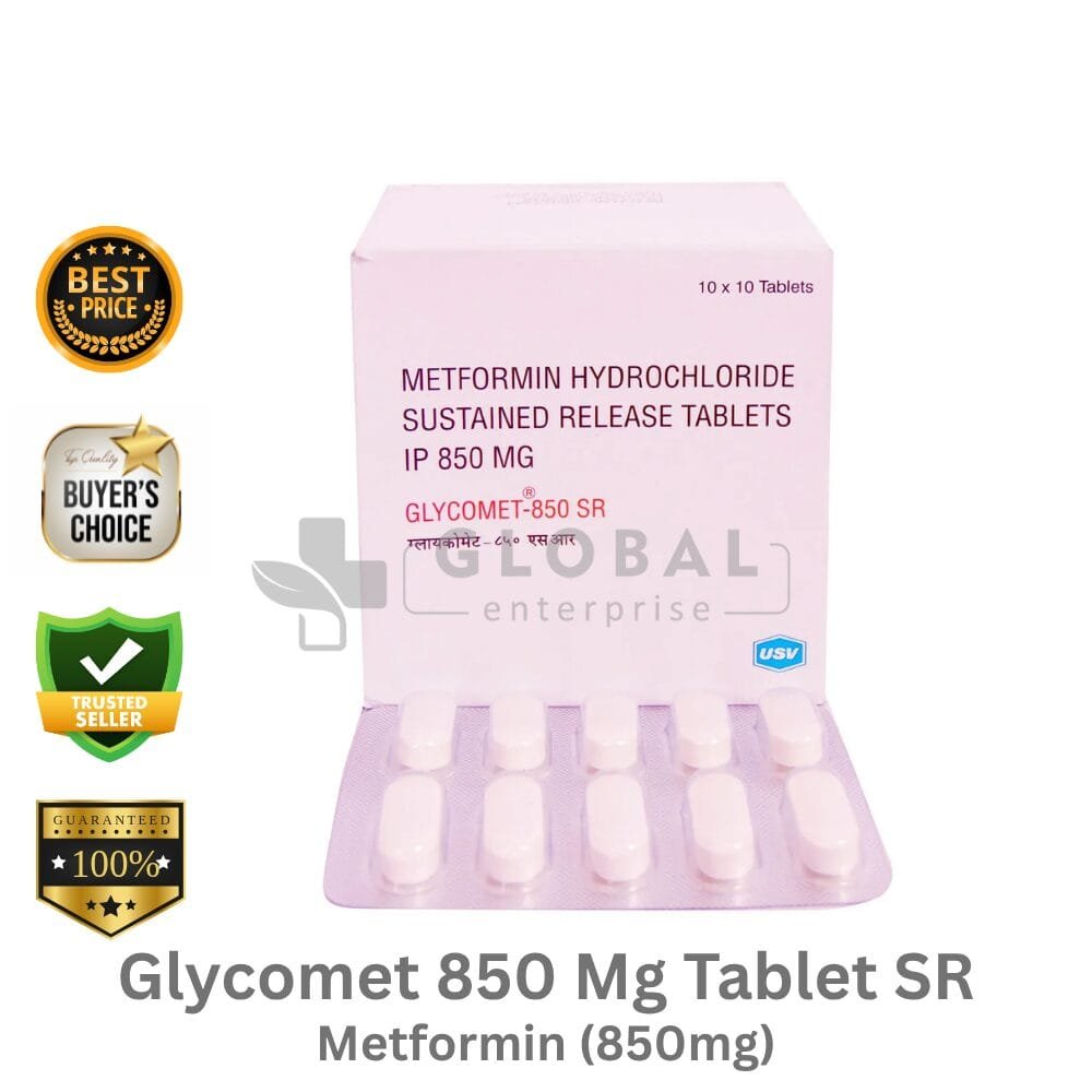Glycomet 850 mg Tablet SR
