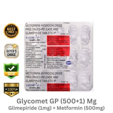 Metformin 500mg and Glimepiride 1mg