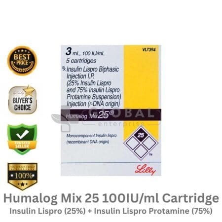 Insulin Lispro (25%) + Insulin Lispro Protamine (75%)