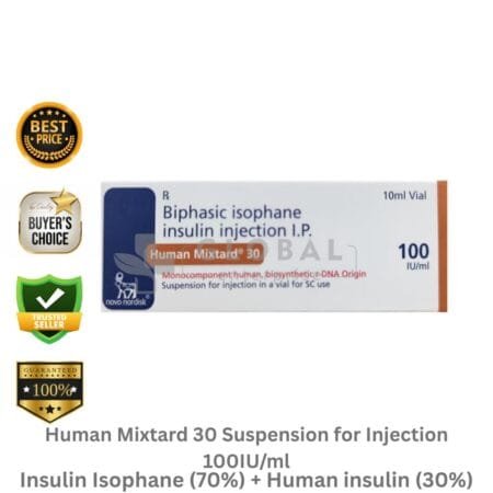 Insulin Isophane 70% and Human insulin 30%