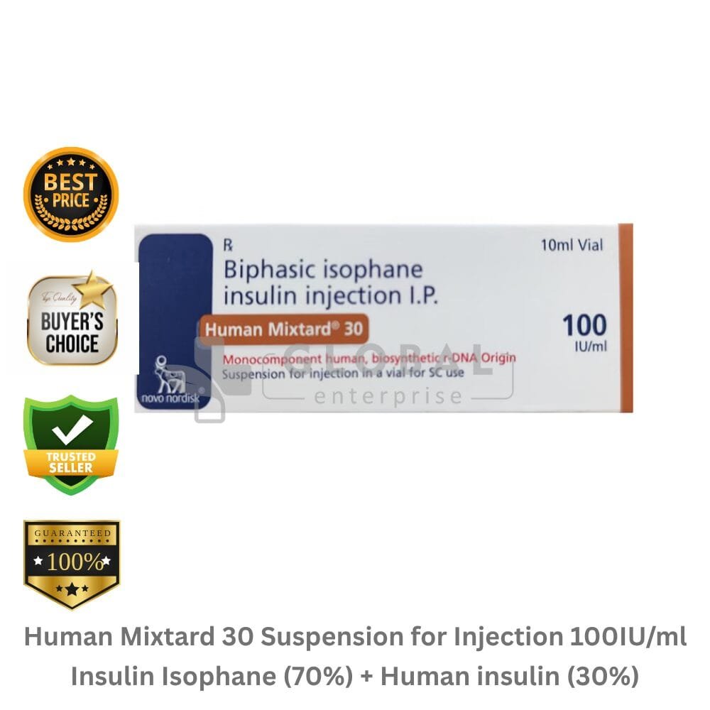 Insulin Isophane 70% and Human insulin 30%