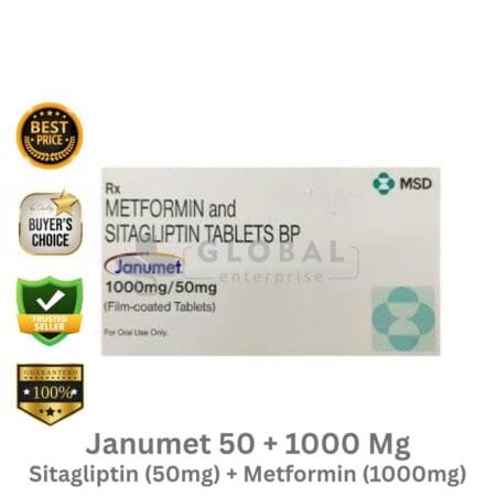 Sitagliptin 50mg and Metformin Hydrochloride 1000mg