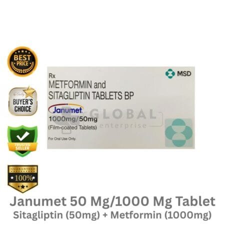 Sitagliptin (50mg) + Metformin (1000mg)