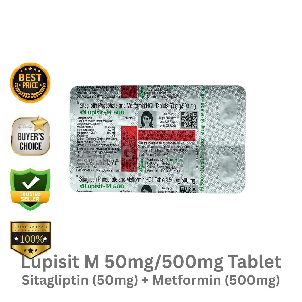 Sitagliptin 50mg and Metformin 500mg