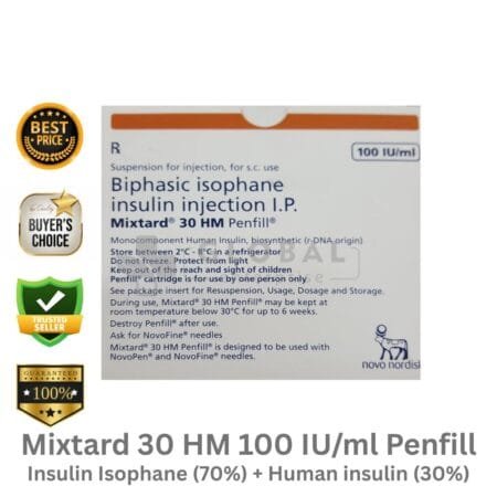 Insulin Isophane 70% and Human insulin 30%