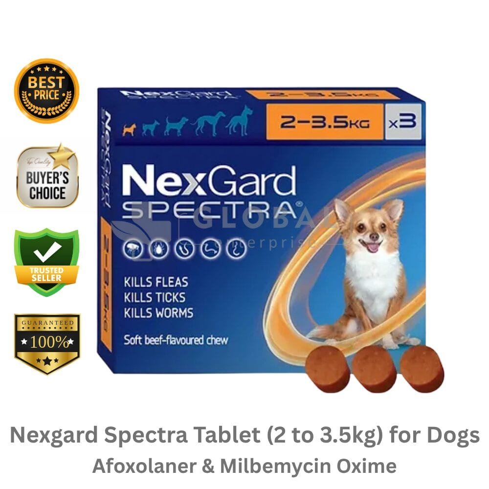 Nexgard Spectra Tablet (2 to 3.5kg) for Dogs