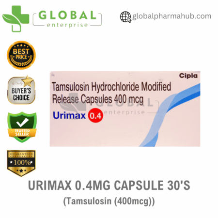 Urimax 0.4mg Capsule 30's