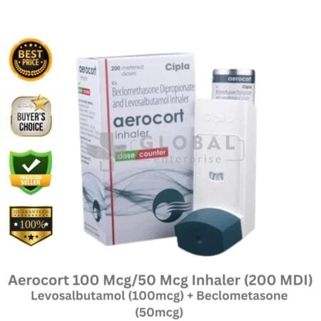 Levosalbutamol 100mcg and Beclometasone 50mcg 