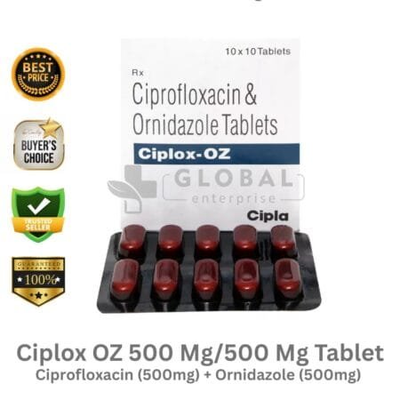 Ciprofloxacin 500mg and Ornidazole 500mg